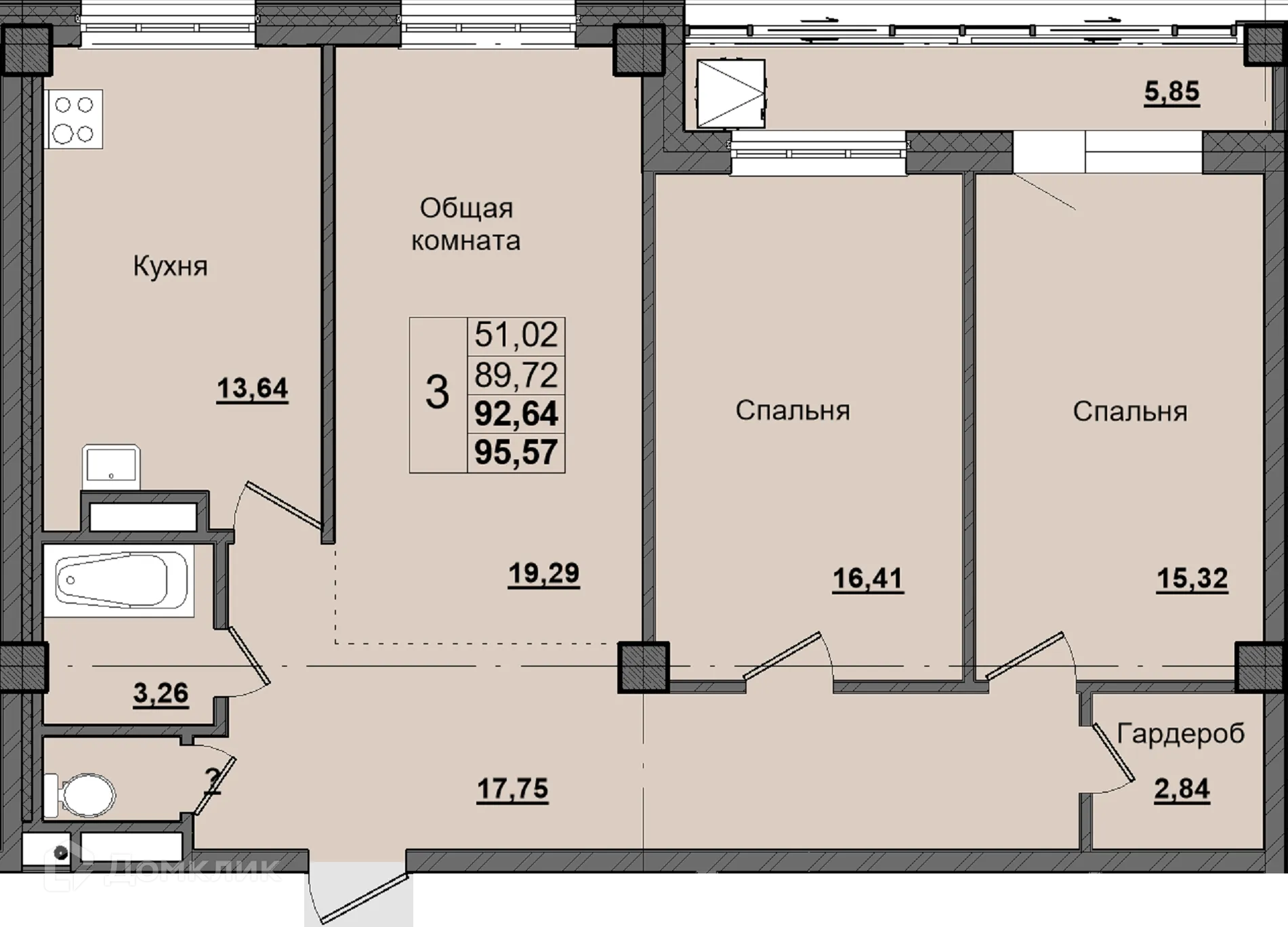 Фото квартиры в ЖК Алгыс