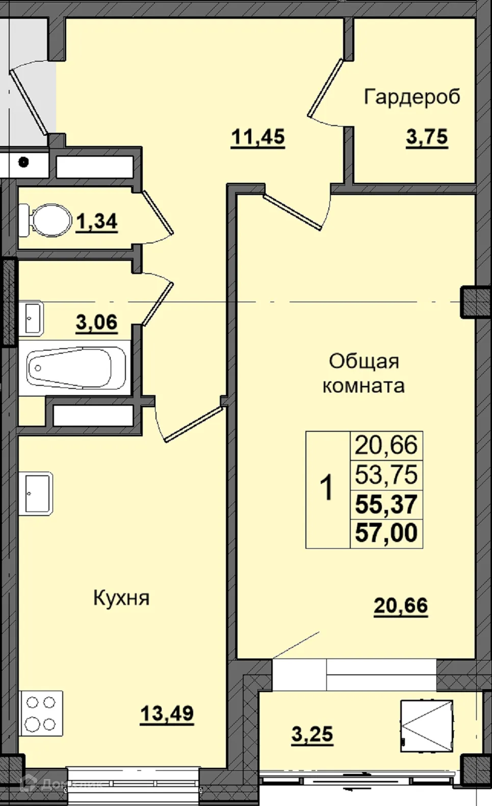 Фото квартиры в ЖК Алгыс