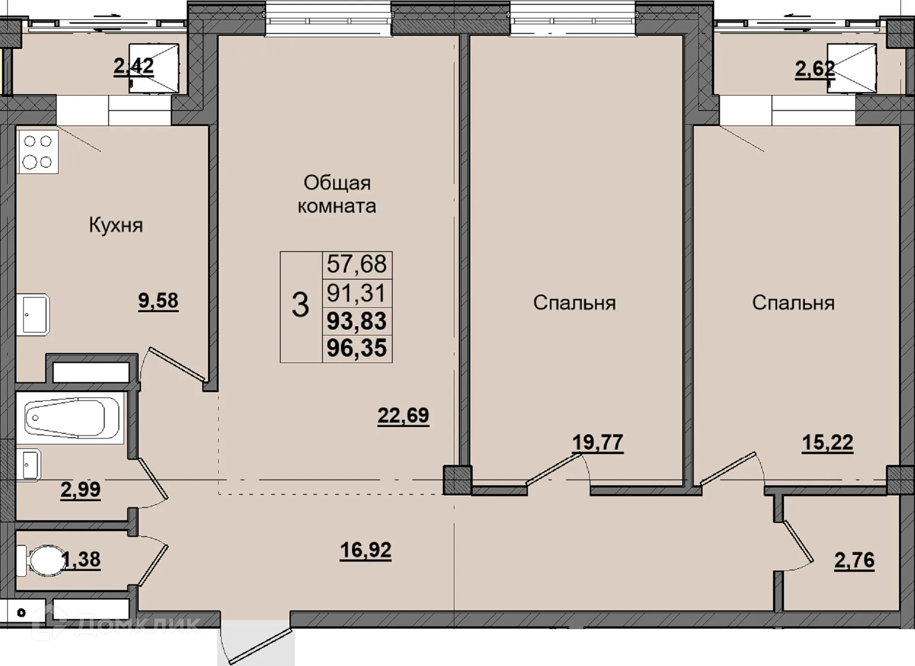 Фото квартиры в ЖК Алгыс