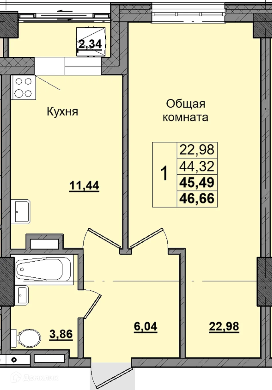 Фото квартиры в ЖК Алгыс