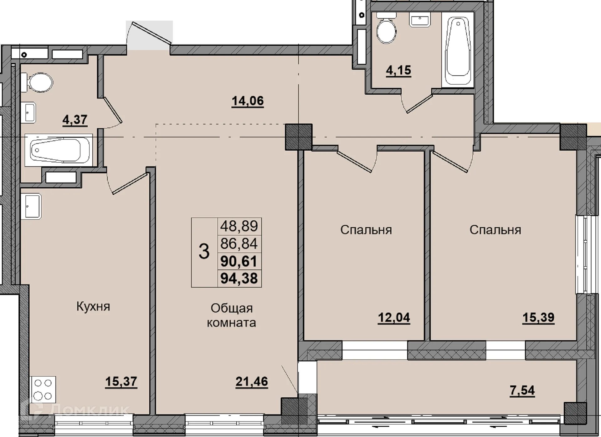 Фото квартиры в ЖК Алгыс