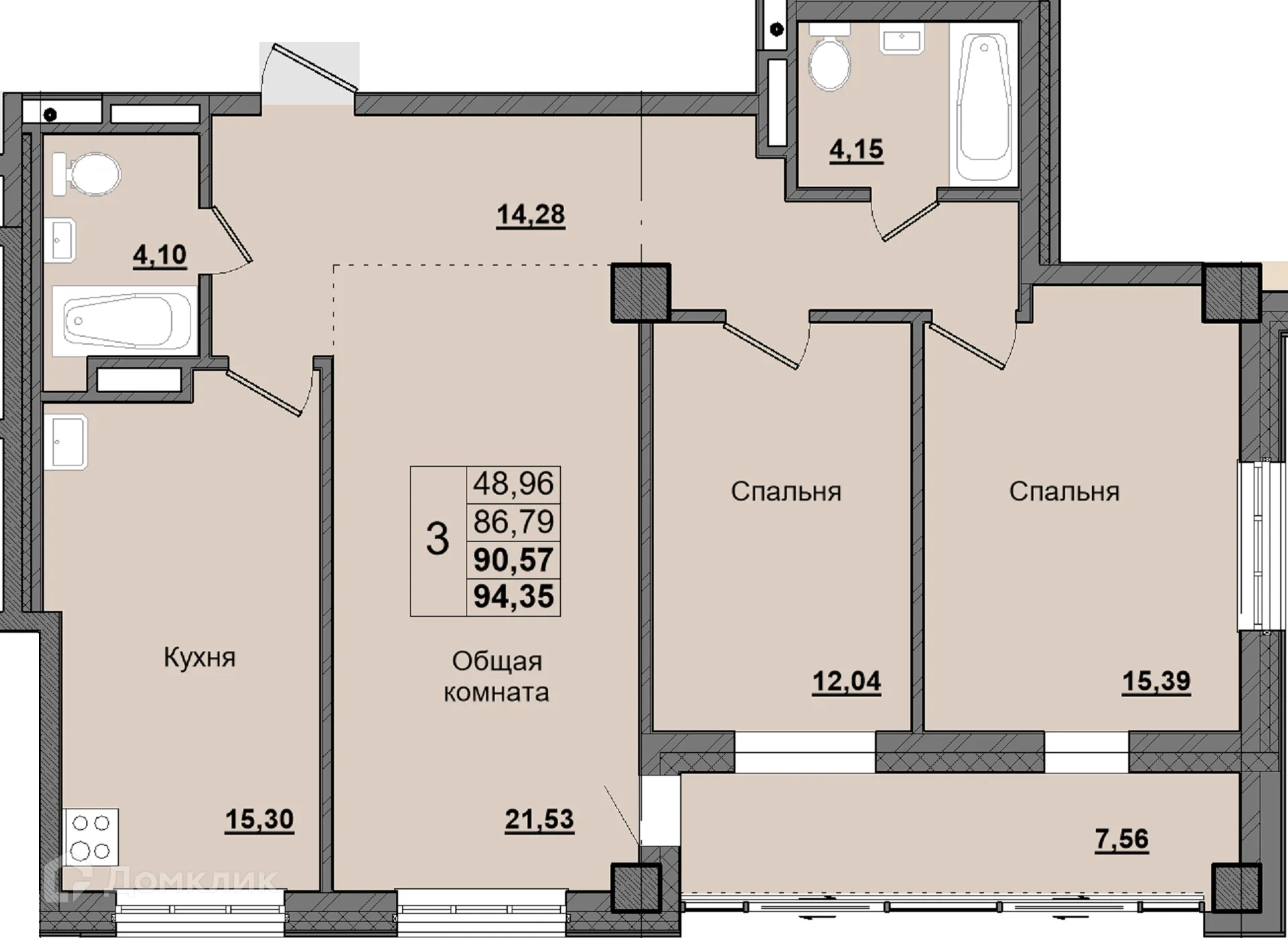 Фото квартиры в ЖК Алгыс