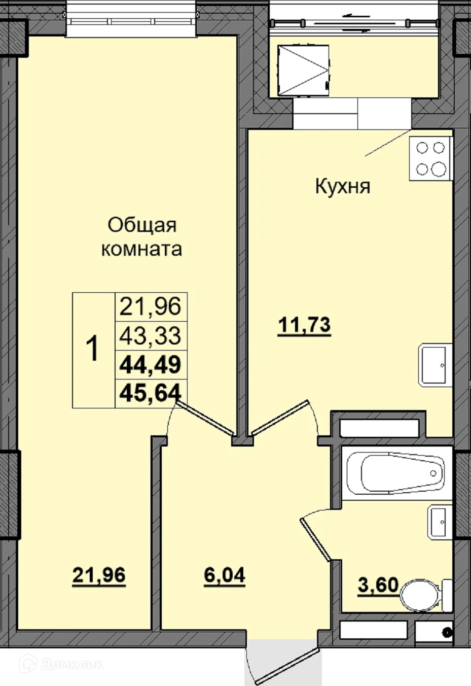 Фото квартиры в ЖК Алгыс