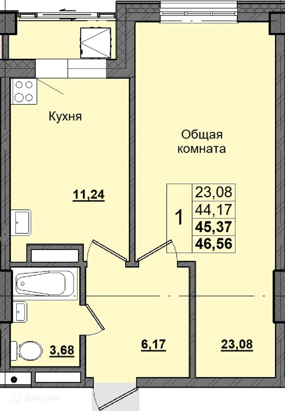 Фото квартиры в ЖК Алгыс