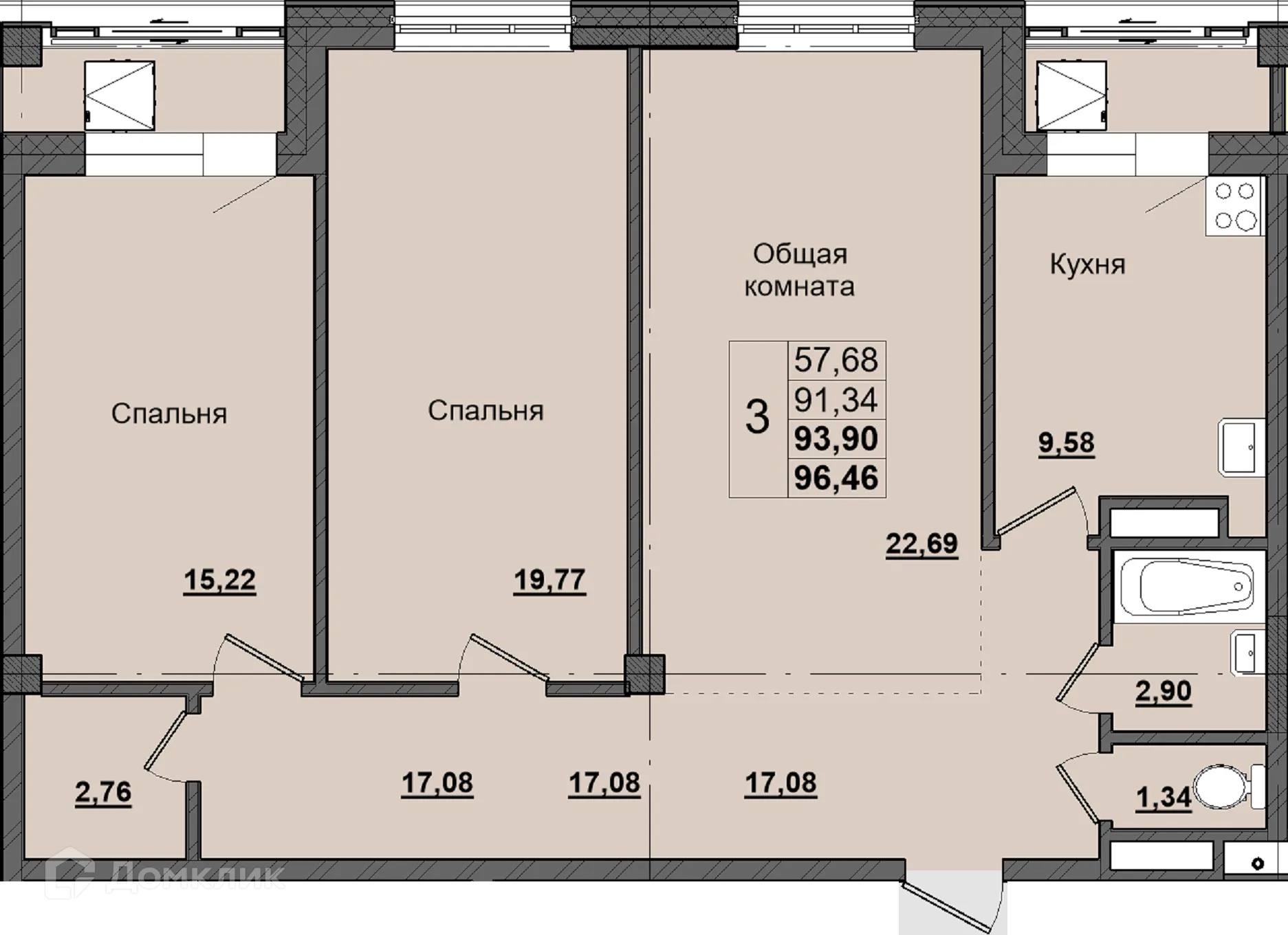 Фото квартиры в ЖК Алгыс