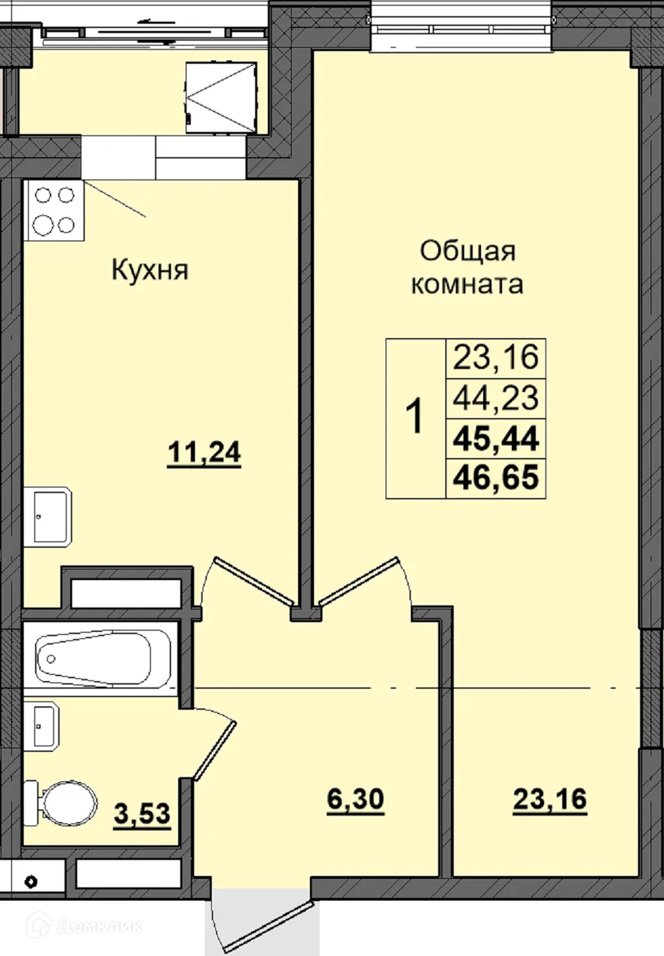 Фото квартиры в ЖК Алгыс