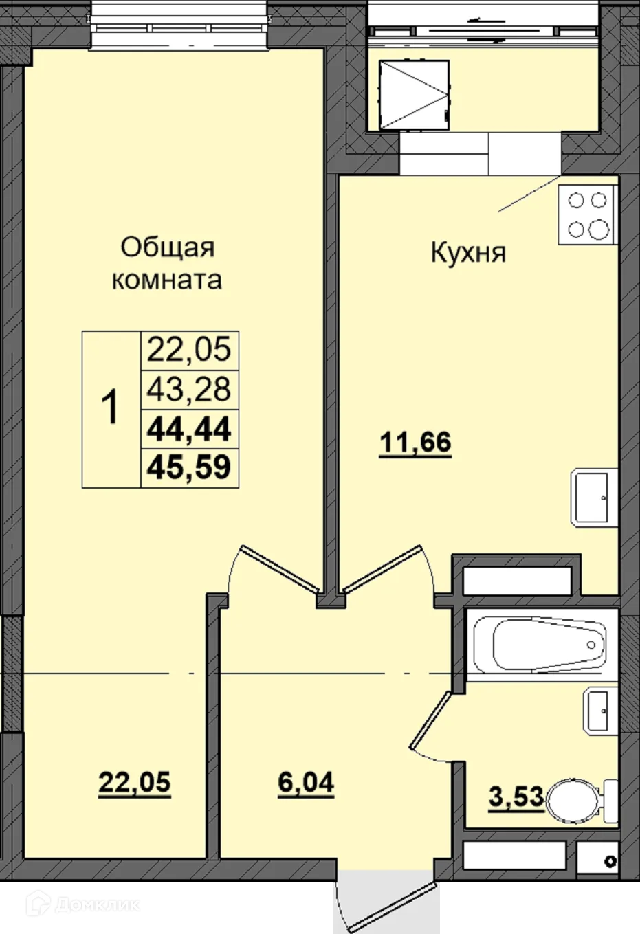 Фото квартиры в ЖК Алгыс