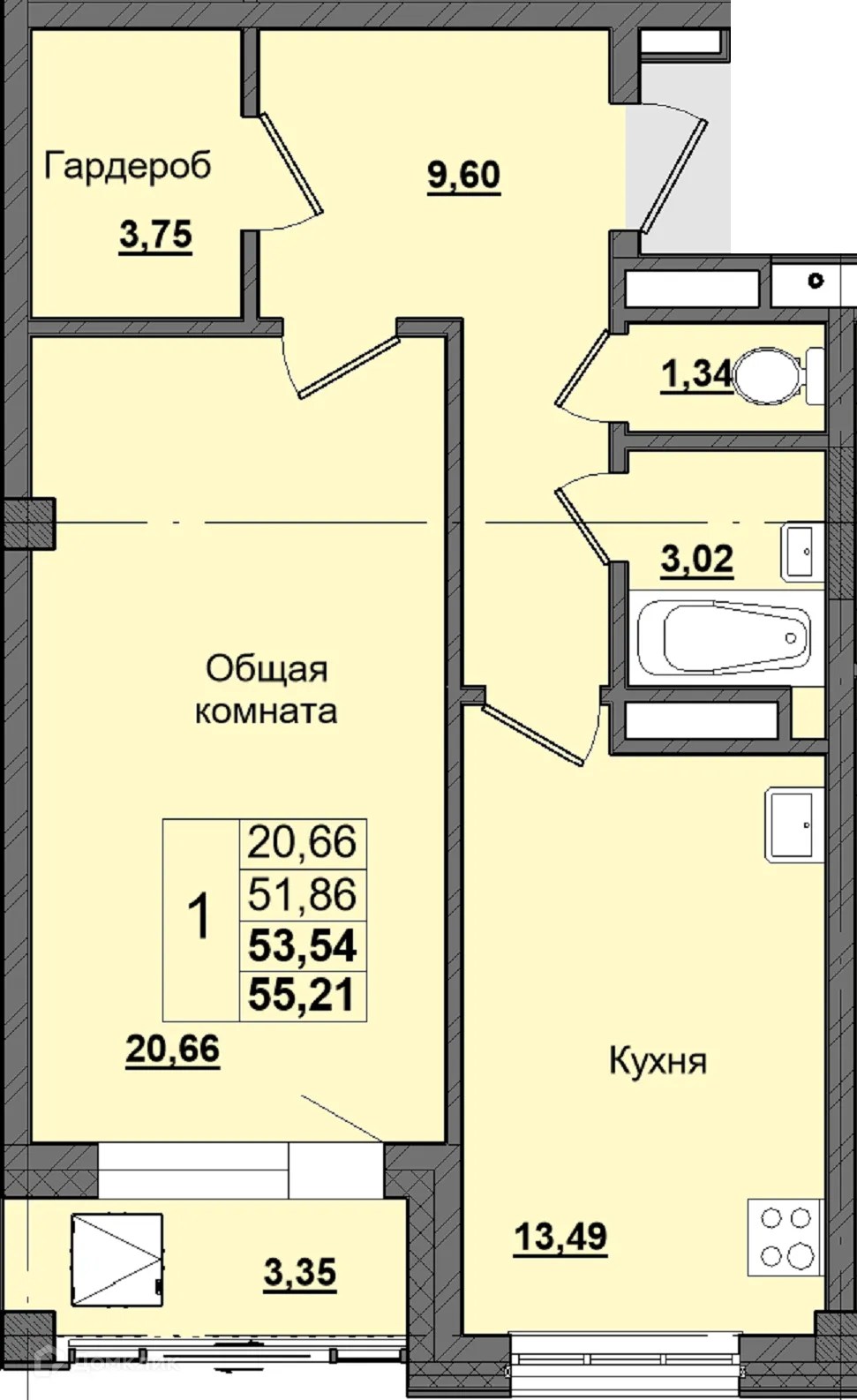 Фото квартиры в ЖК Алгыс