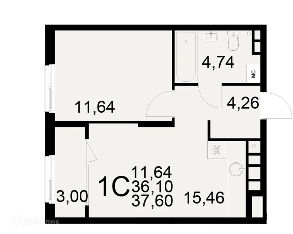 Фото квартиры в ЖК Радости жизни
