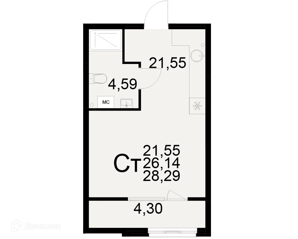 Фото квартиры в ЖК Радости жизни