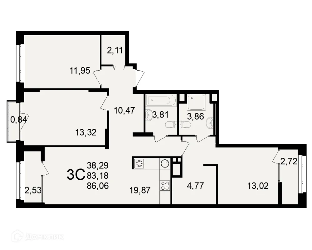 Фото квартиры в ЖК Аура
