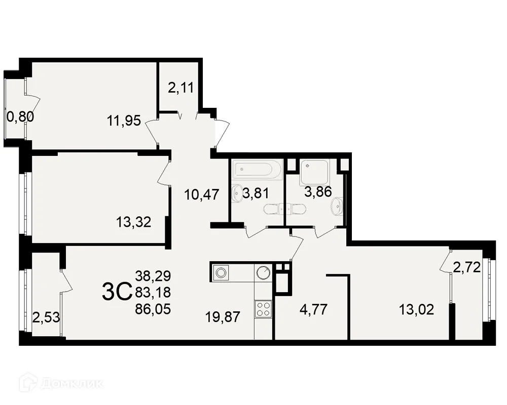 Фото квартиры в ЖК Аура