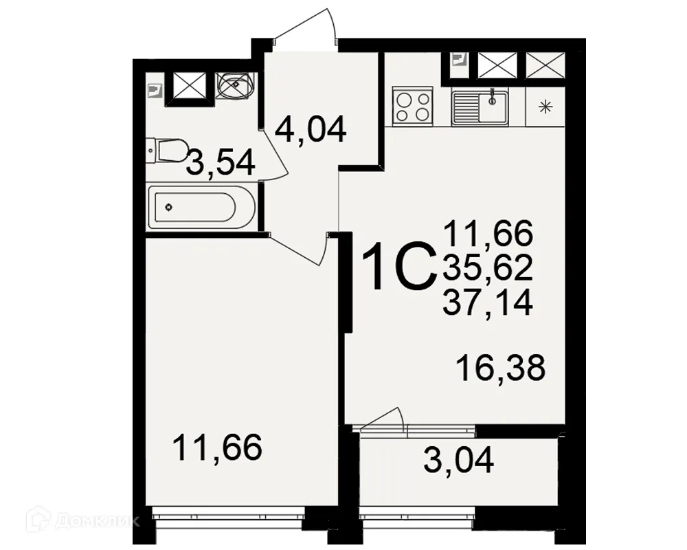 Фото квартиры в ЖК Большая история