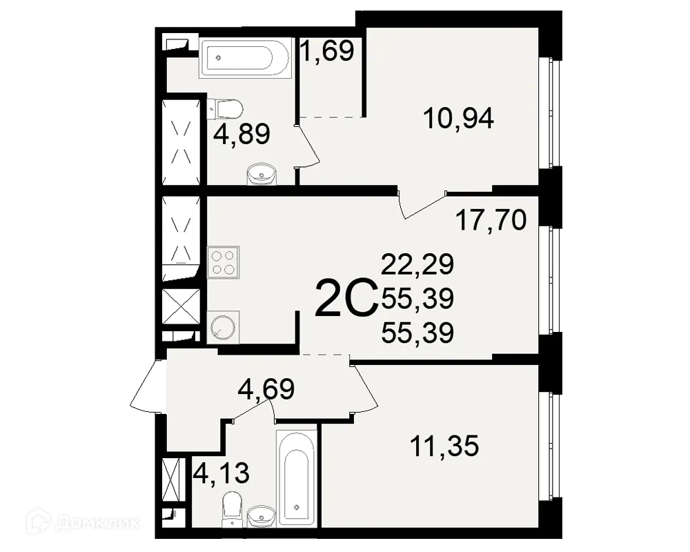 Фото квартиры в ЖК"Новое измерение"