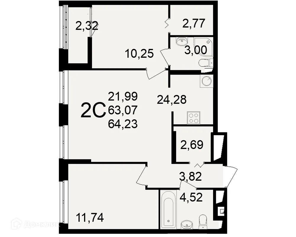 Фото квартиры в ЖК"Новое измерение"