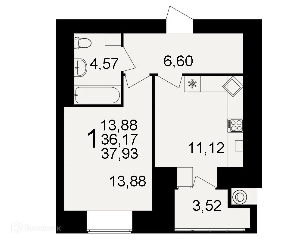 Фото квартиры в ЖК Видный