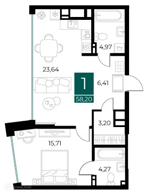 Фото квартиры в ЖК Арт-кварталы