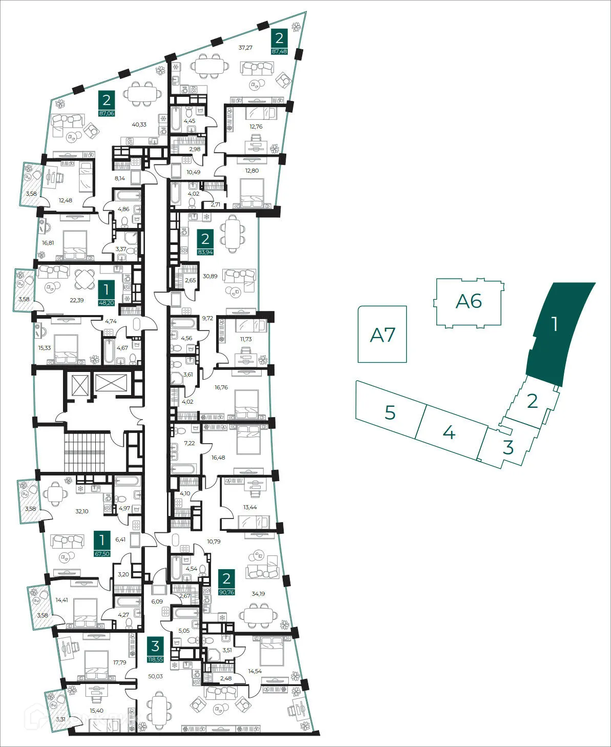 Фото квартиры в ЖК Арт-кварталы