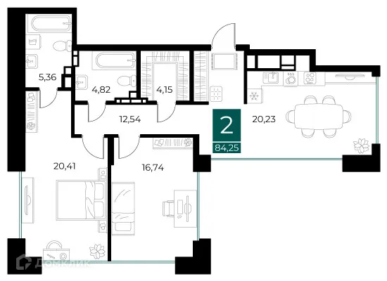 Фото квартиры в ЖК Арт-кварталы