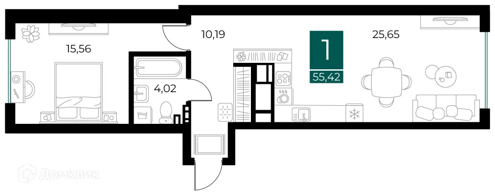Фото квартиры в ЖК Арт-кварталы