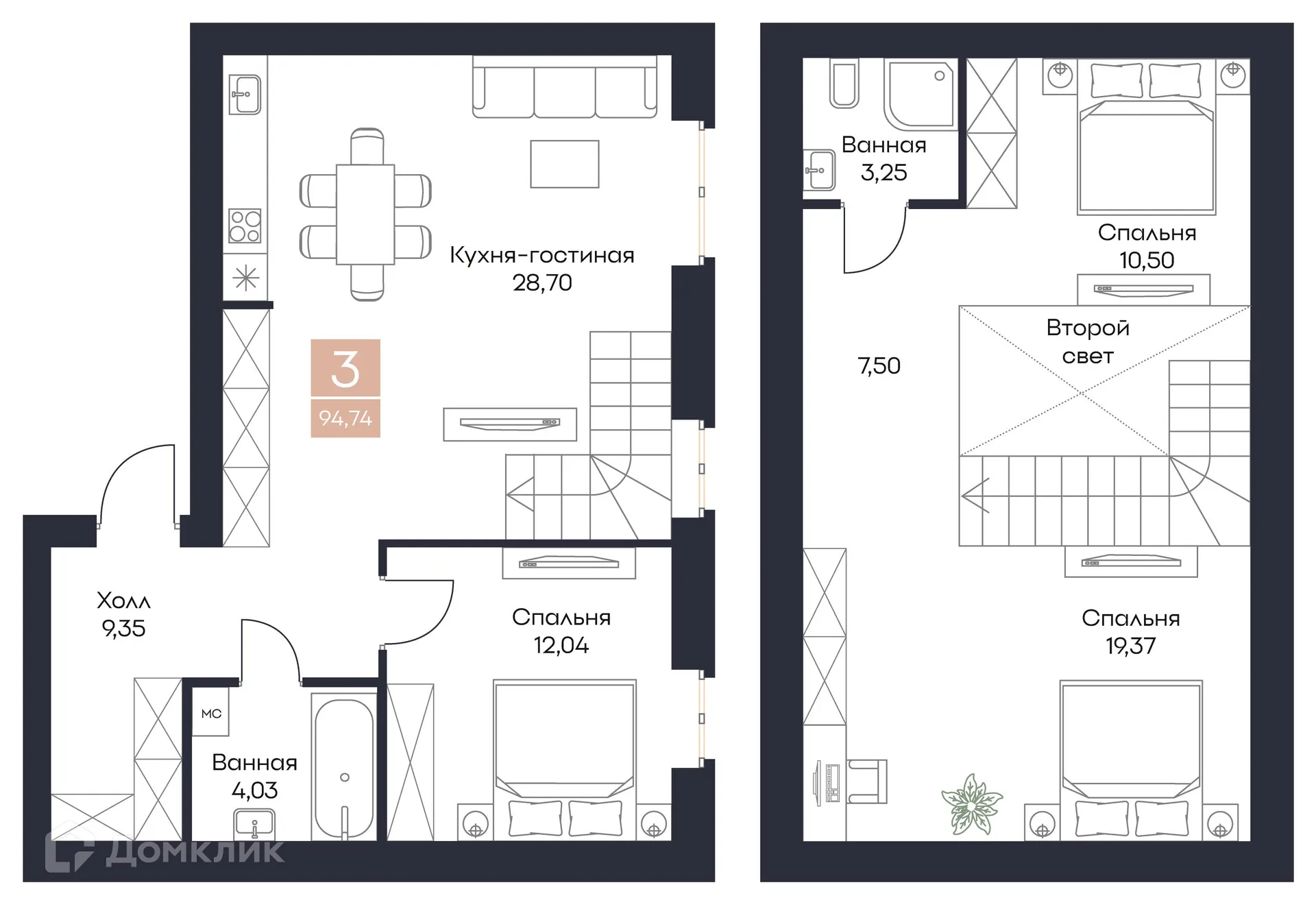 Фото квартиры в ЖК Резиденция Поляна