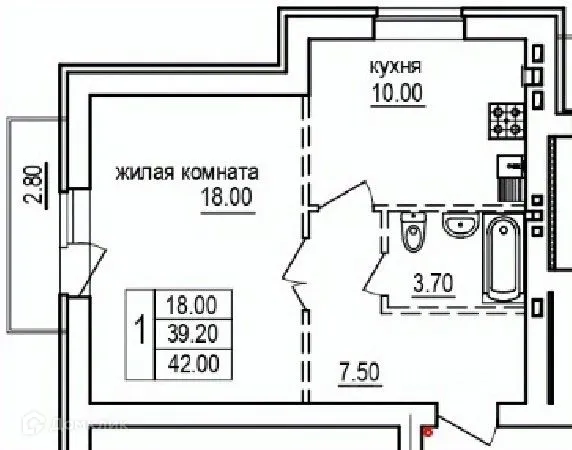 Фото квартиры в ЖК На Благодатной