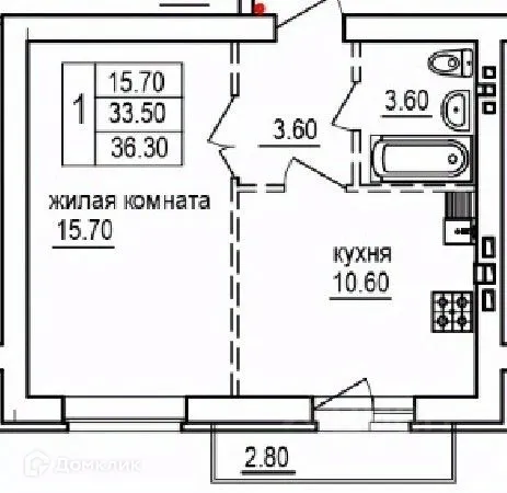 Фото квартиры в ЖК На Благодатной