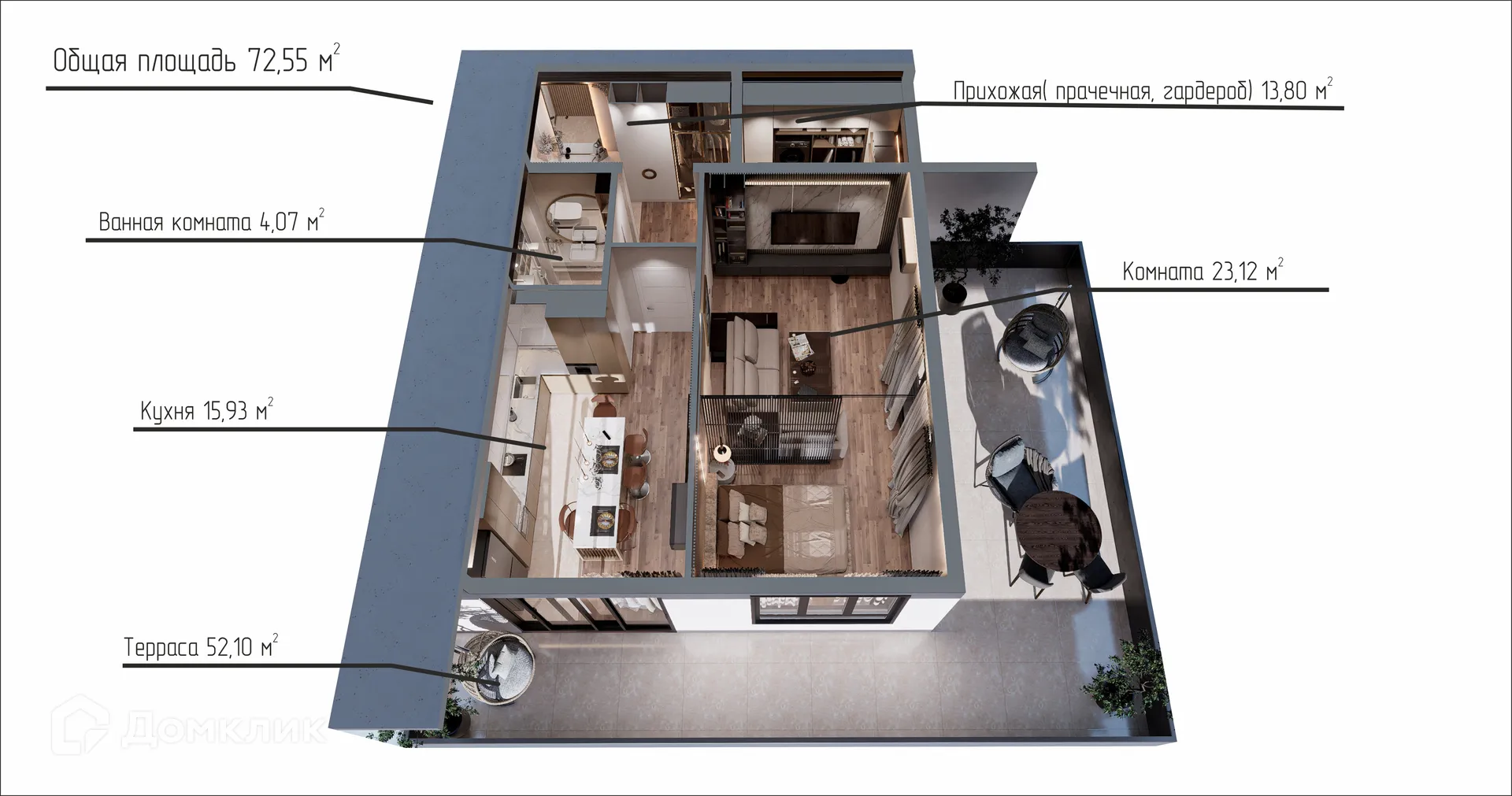 Фото квартиры в ЖК Зелёная планета на Мира