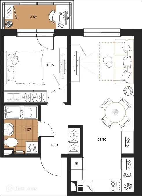 Фото квартиры в ЖК Большая Полянка
