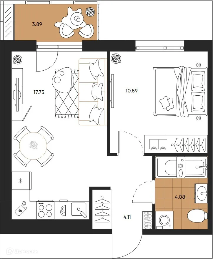 Фото квартиры в ЖК Большая Полянка
