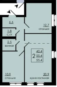 Фото квартиры в ЖК МАСТЕР и МАРГАРИТА