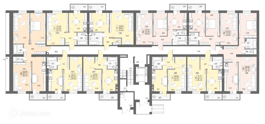 Фото квартиры в ЖК "Лазурный"