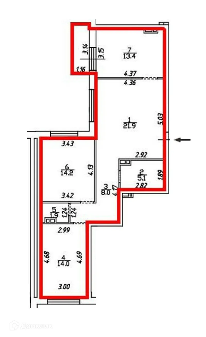 Фото квартиры в ЖК Соловьиная роща