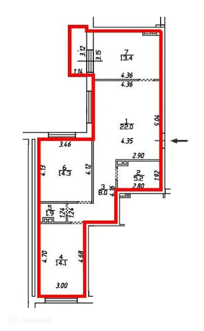 Фото квартиры в ЖК Соловьиная роща