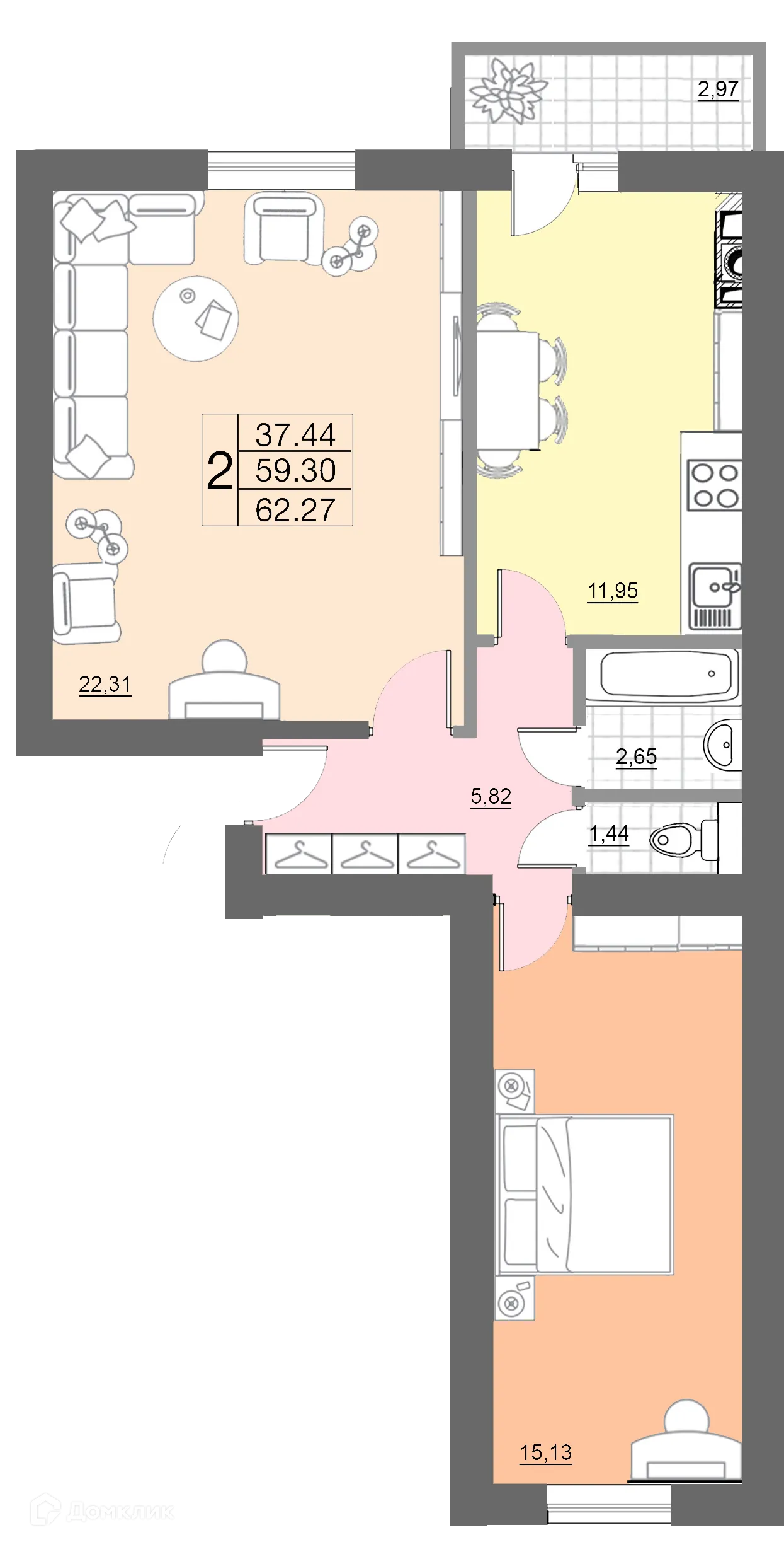 Фото квартиры в ЖК "Новый Смоленск"