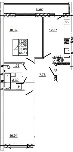 Фото квартиры в ЖК Дом по ул Нахимова