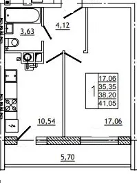 Фото квартиры в ЖК Дом по ул Нахимова
