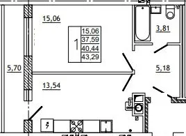 Фото квартиры в ЖК Дом по ул Нахимова