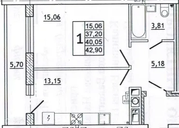 Фото квартиры в ЖК Дом по ул Нахимова