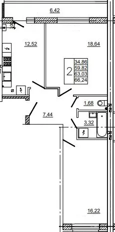 Фото квартиры в ЖК Дом по ул Нахимова