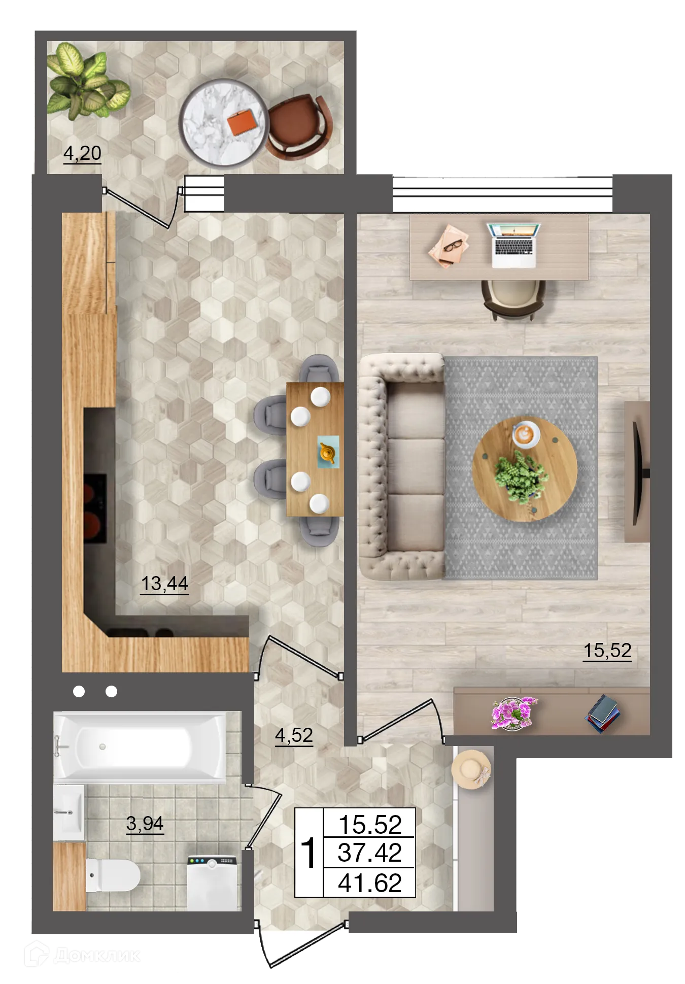 Фото квартиры в ЖК Океан