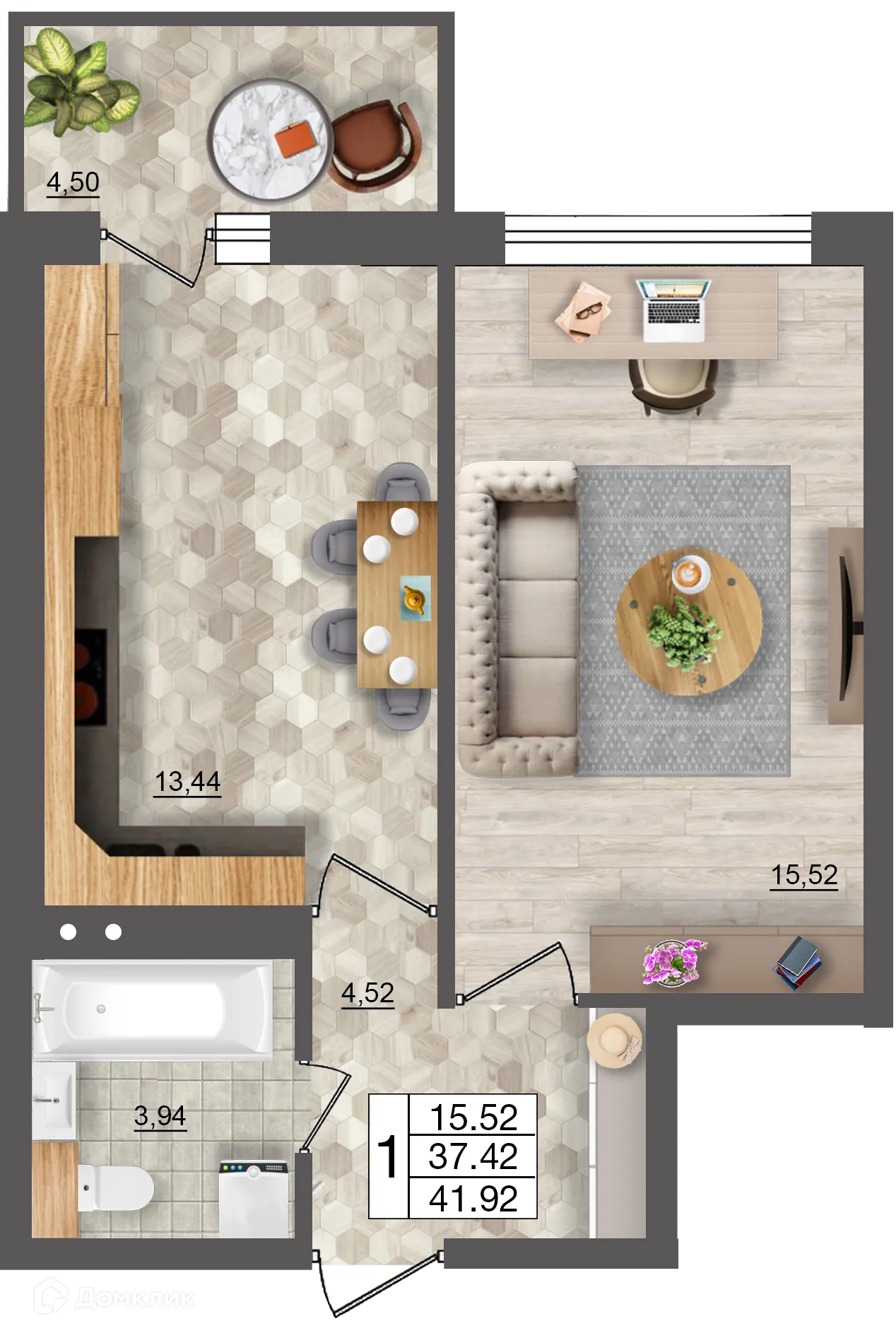 Фото квартиры в ЖК Океан