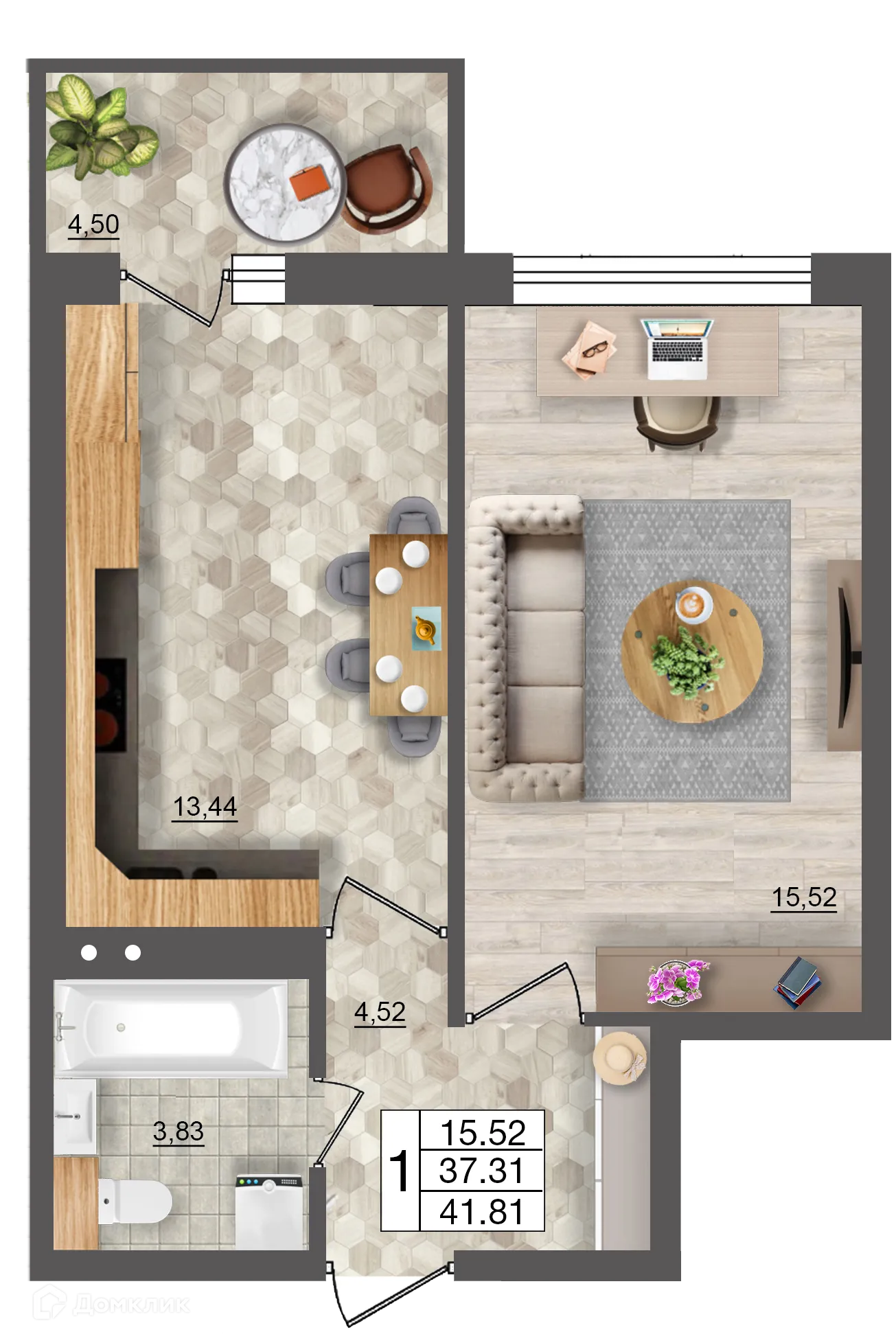 Фото квартиры в ЖК Океан