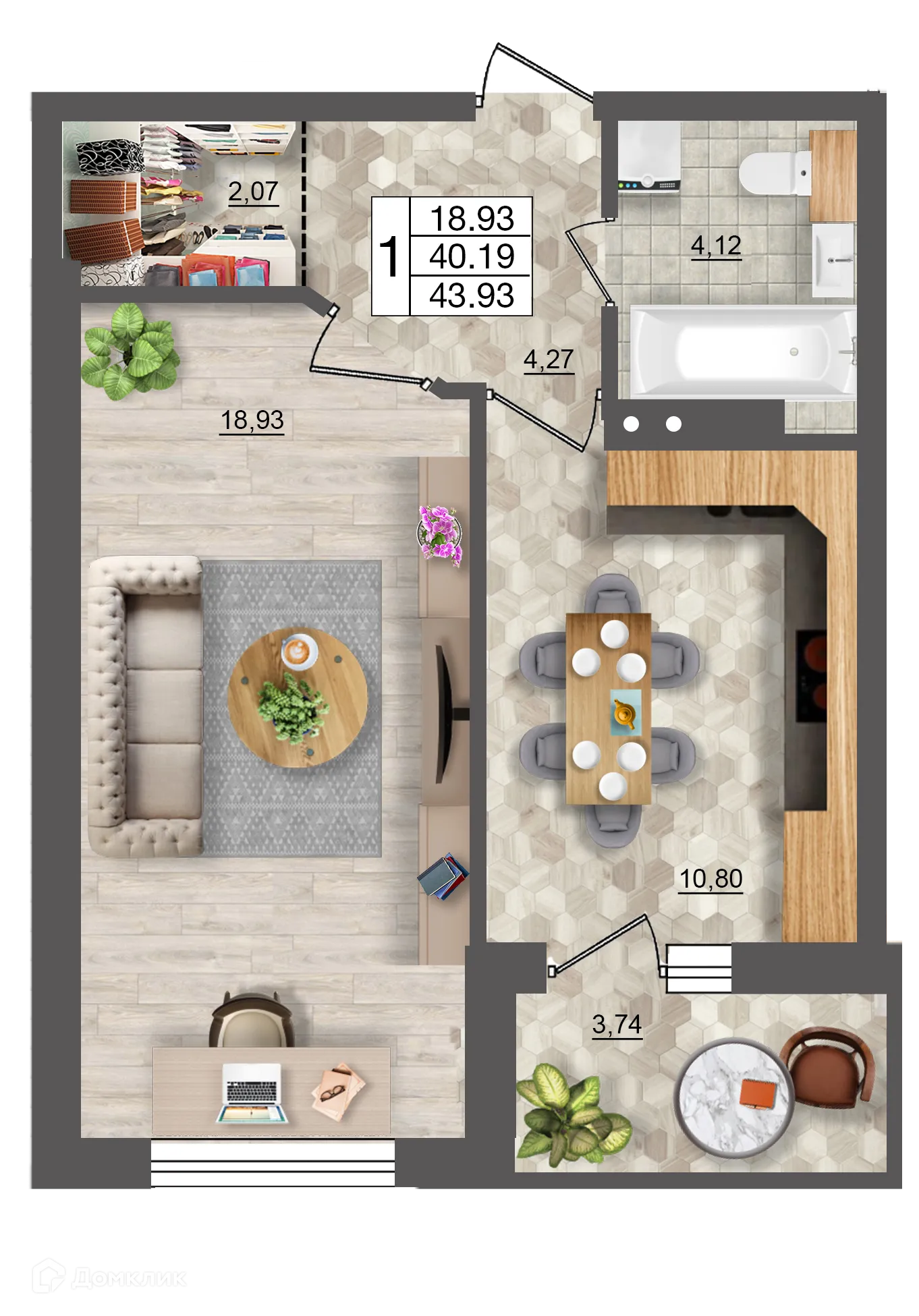 Фото квартиры в ЖК Океан