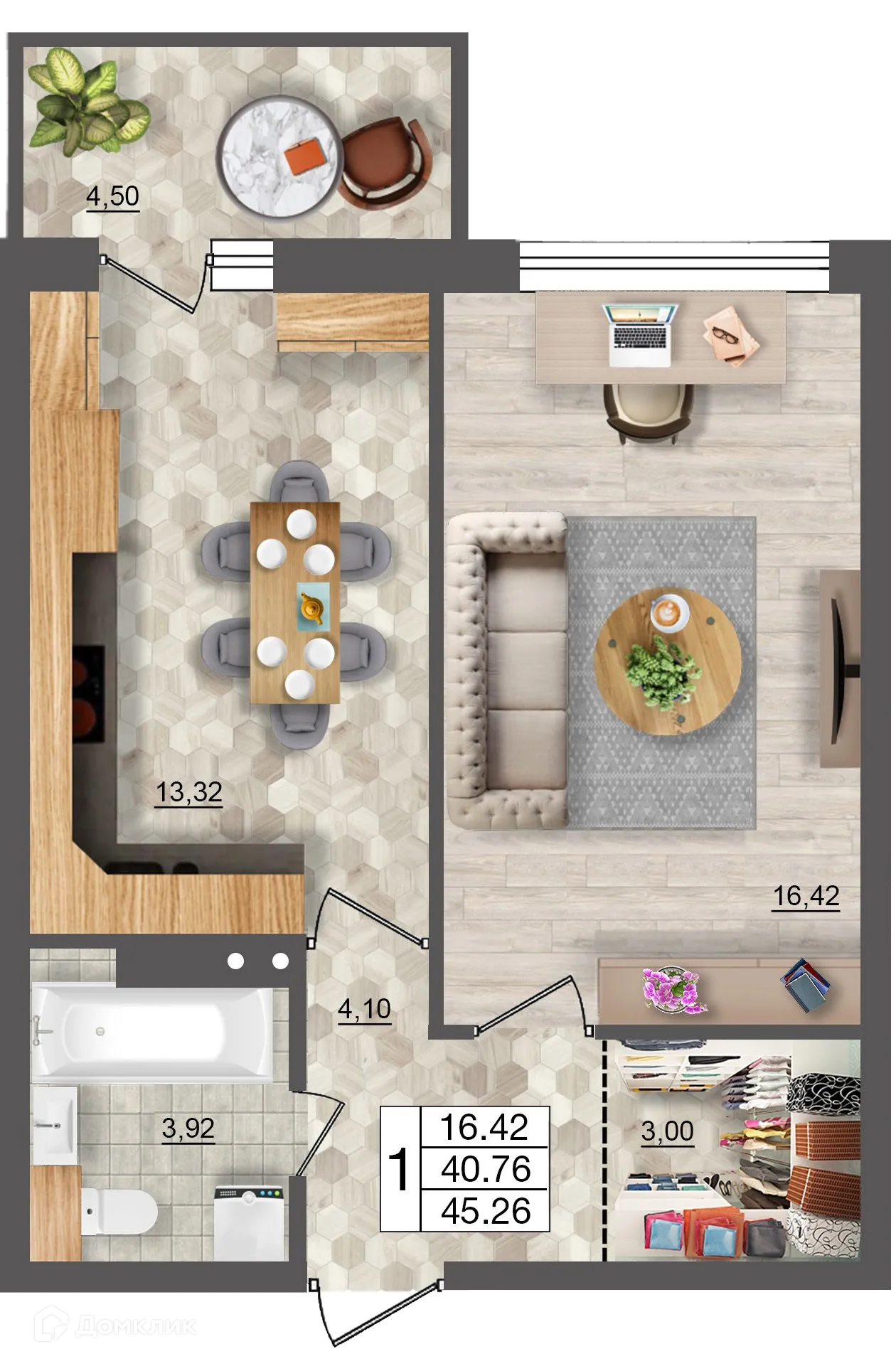 Фото квартиры в ЖК Океан