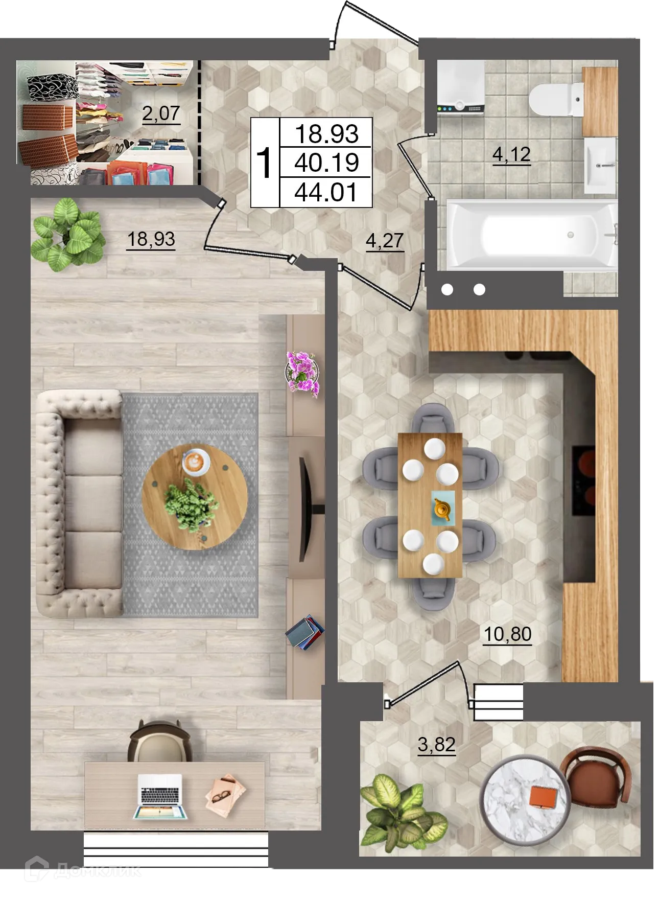 Фото квартиры в ЖК Океан