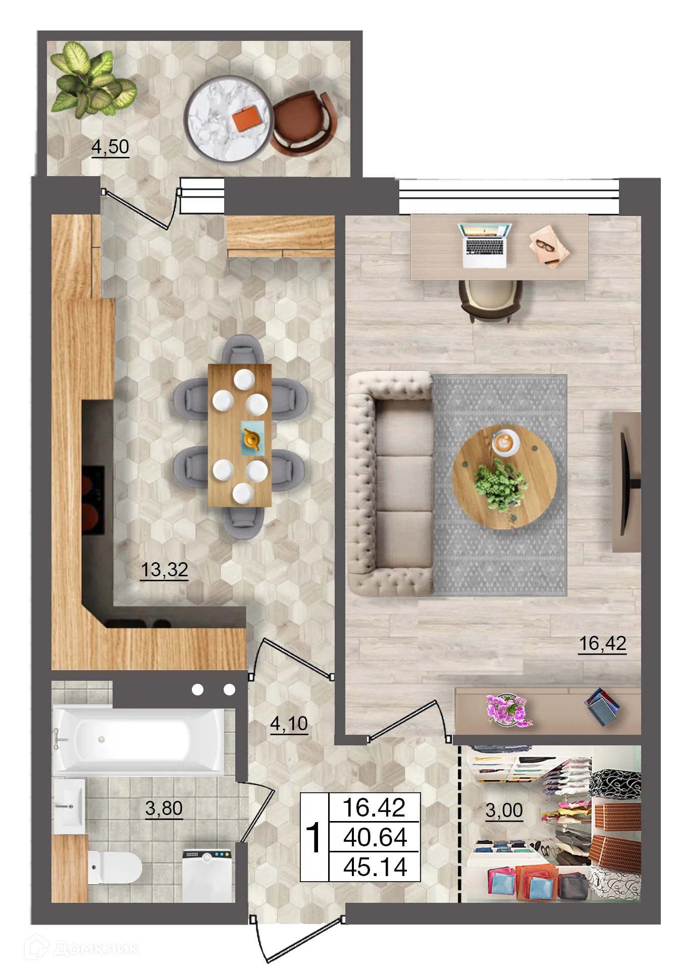 Фото квартиры в ЖК Океан