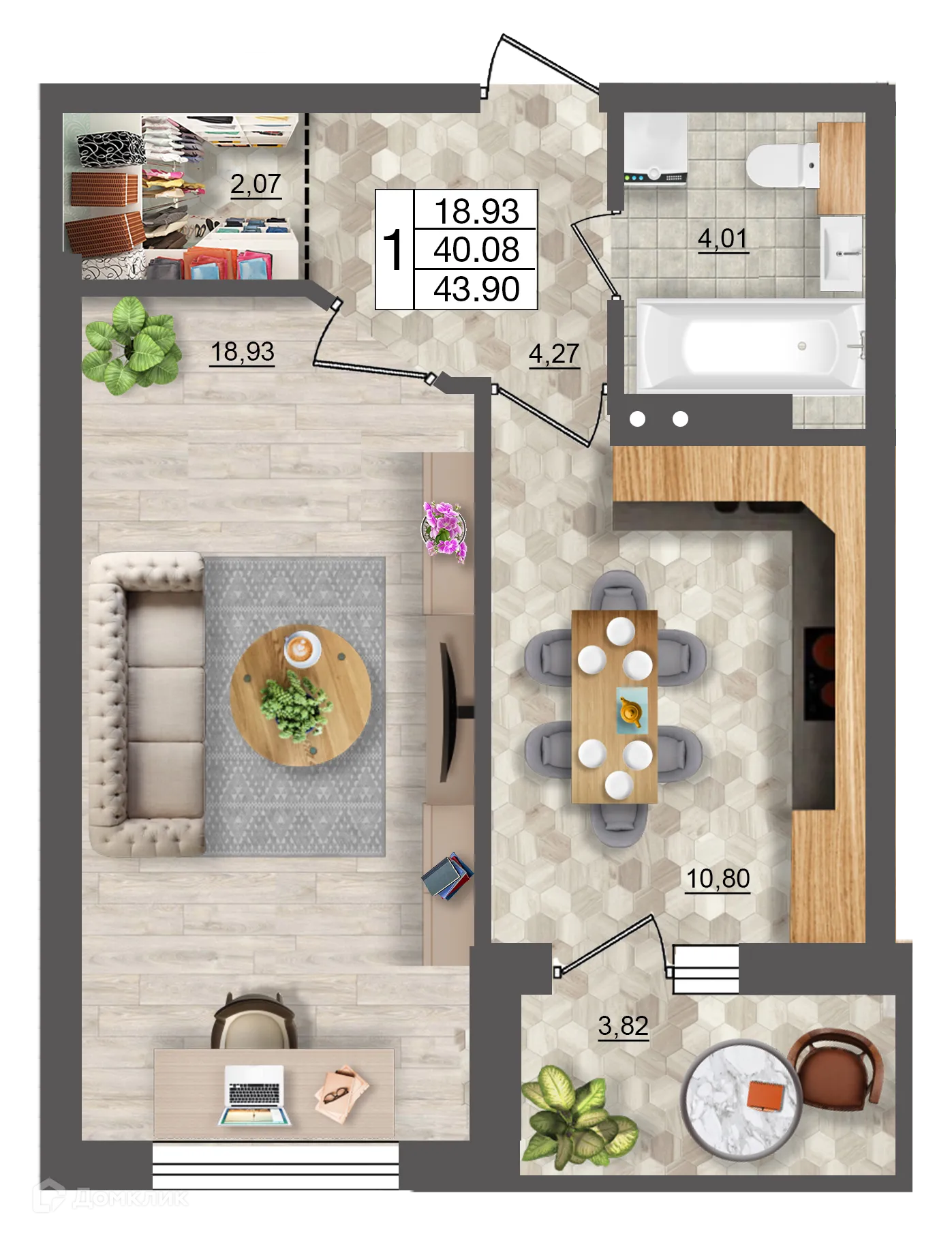 Фото квартиры в ЖК Океан