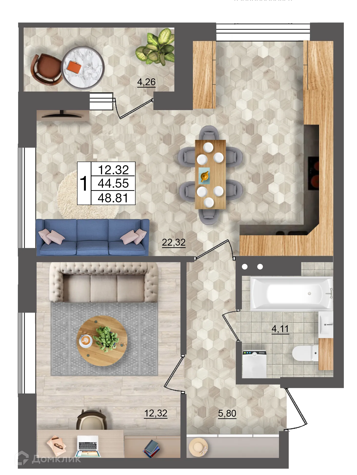 Фото квартиры в ЖК Океан