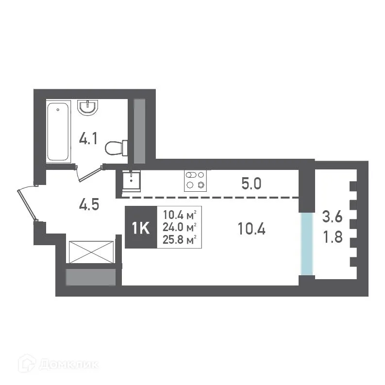 Фото квартиры в ЖК Никольский